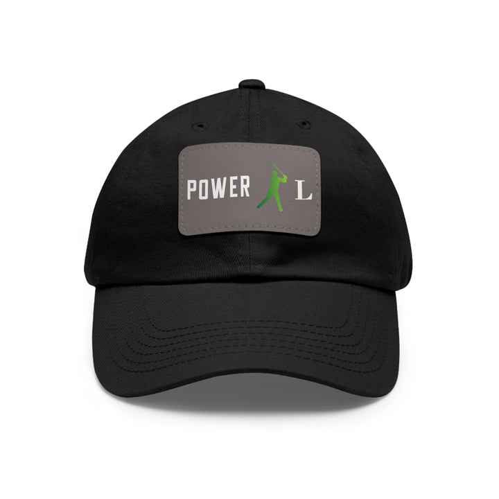 POWER L Dad Hat with Leather Patch