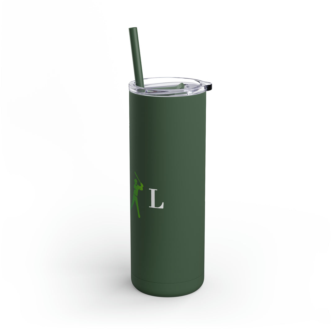 POWER L Maars Maker Skinny Matte Tumbler, 20oz (HORIZONTAL LOGO)