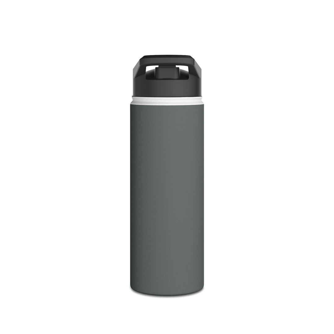 POWER L - Stainless Steel Water Bottle, Standard Lid GREY HORIZONTAL LOGO