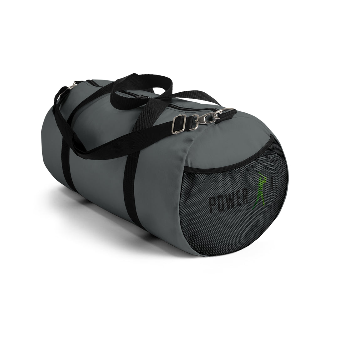 POWER L Duffel Bag GREY - BLACK LOGO