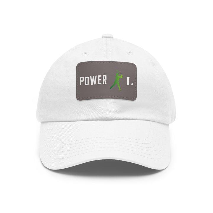 POWER L Dad Hat with Leather Patch