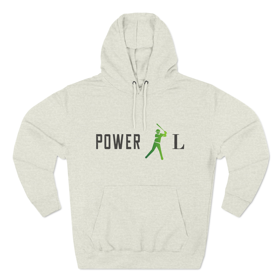 POWER L - Three-Panel Fleece Hoodie