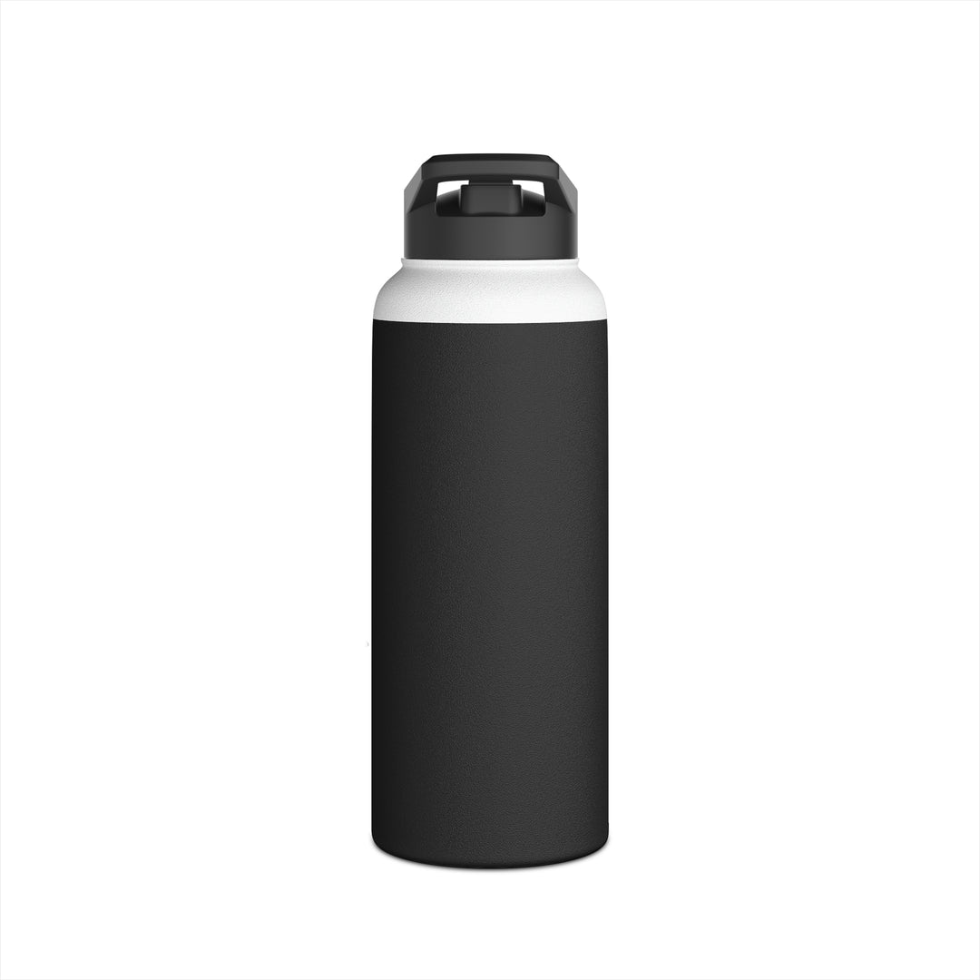 POWER L - Stainless Steel Water Bottle, Standard Lid BLACK (HORIZONTAL LOGO)