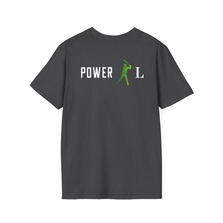 POWER L - Unisex Softstyle T-Shirt (Logo on Back Exclusively)