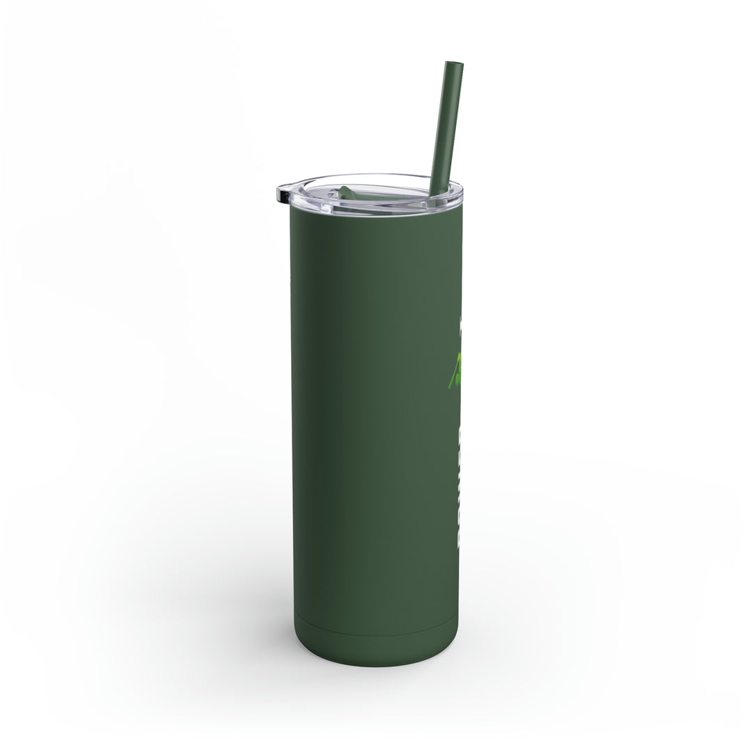 POWER L Maars Maker Skinny Matte Tumbler, 20oz (VERTICAL LOGO)