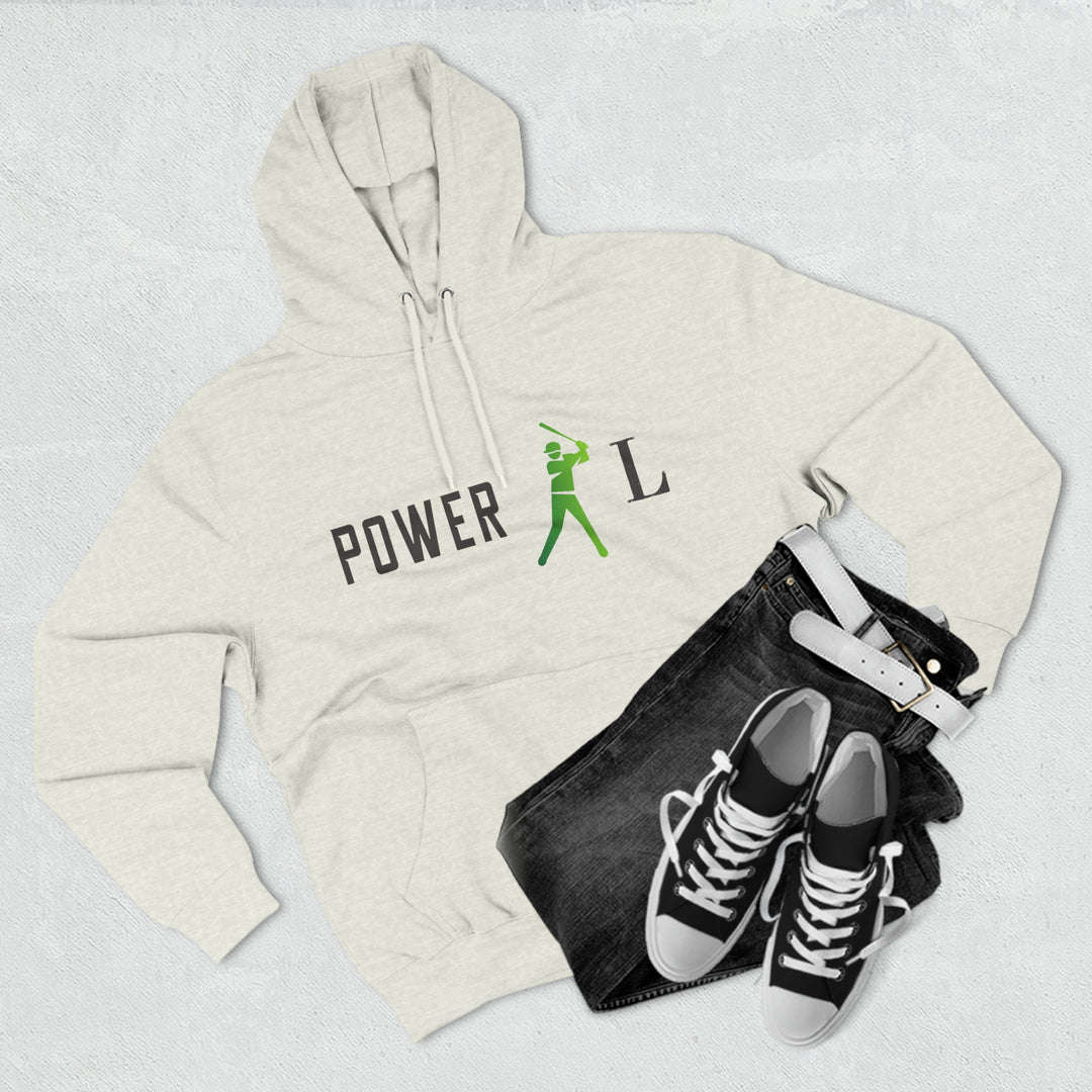 POWER L - Three-Panel Fleece Hoodie