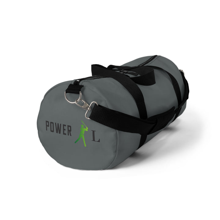 POWER L Duffel Bag GREY - BLACK LOGO