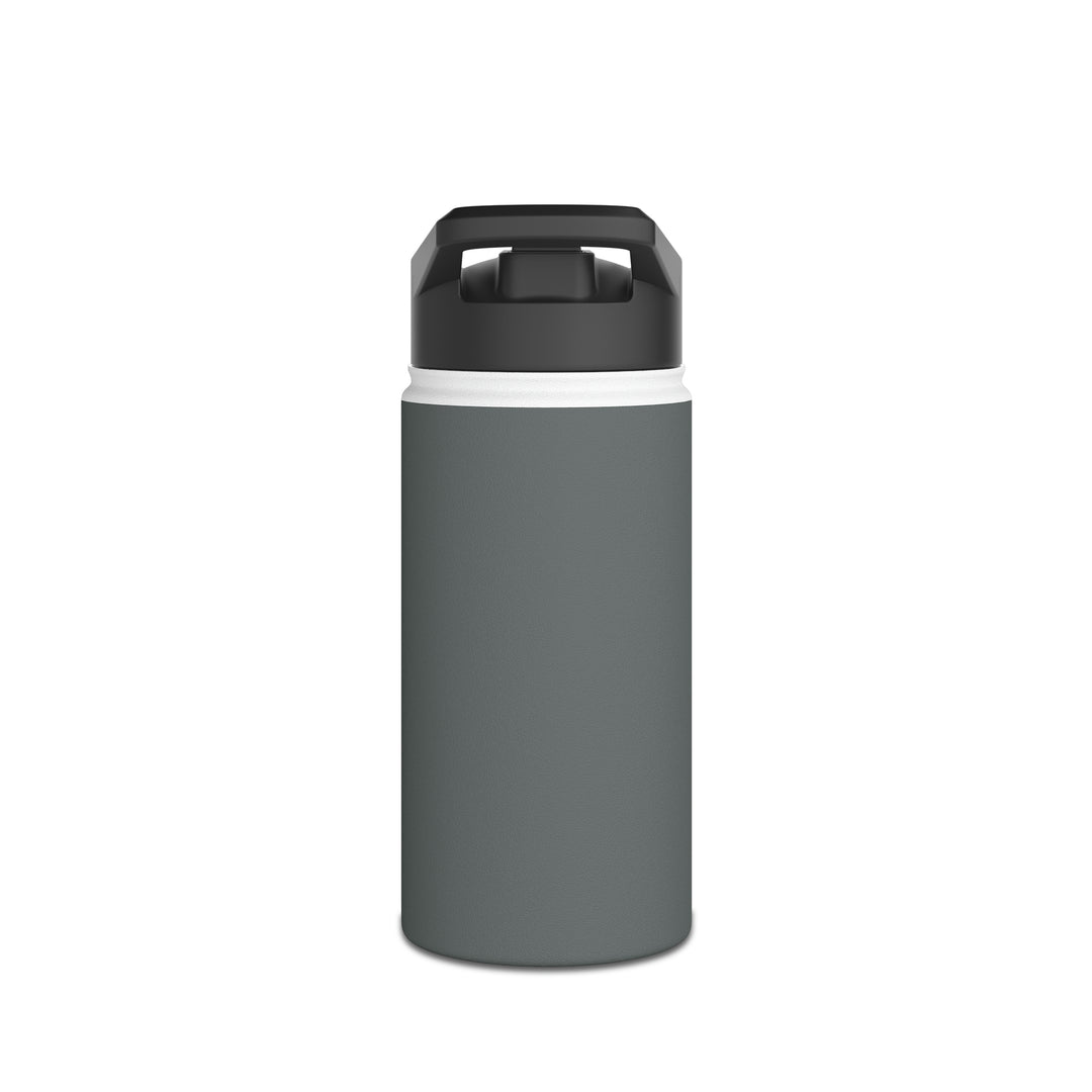 POWER L - Stainless Steel Water Bottle, Standard Lid GREY HORIZONTAL LOGO