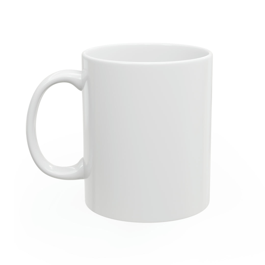 POWER L Ceramic Mug, 11oz  - GREY