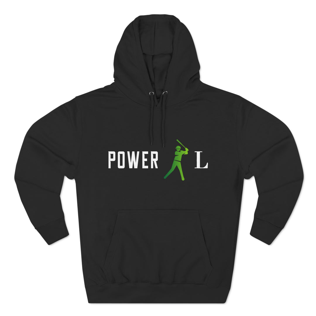 POWER L - Three-Panel Fleece Hoodie