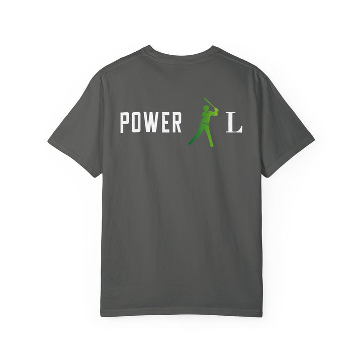 POWER L - Unisex Garment-Dyed T-shirt (Logo on Back Exclusively)