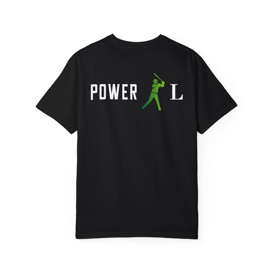 POWER L - Unisex Garment-Dyed T-shirt (Logo on Back Exclusively)