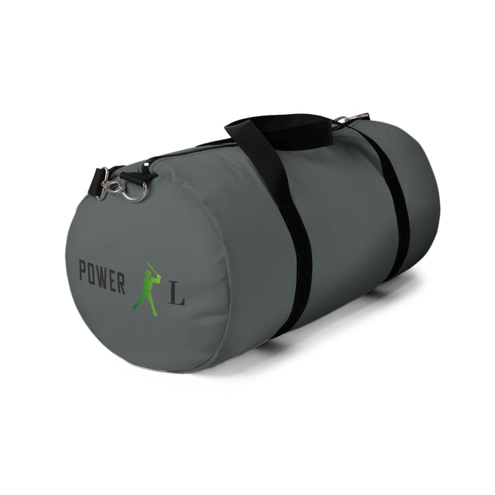 POWER L Duffel Bag GREY - BLACK LOGO