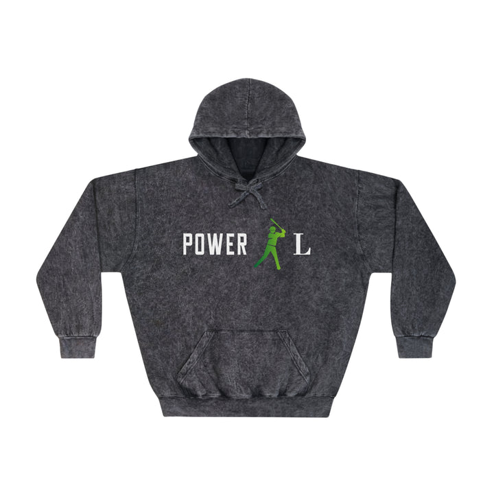 POWER L Unisex Mineral Wash Hoodie