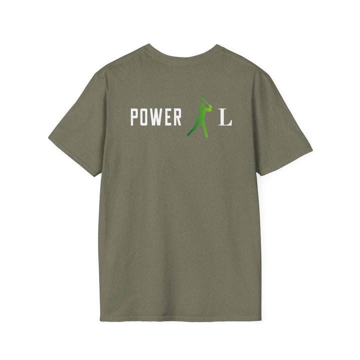 POWER L - Unisex Softstyle T-Shirt (Logo on Back Exclusively)