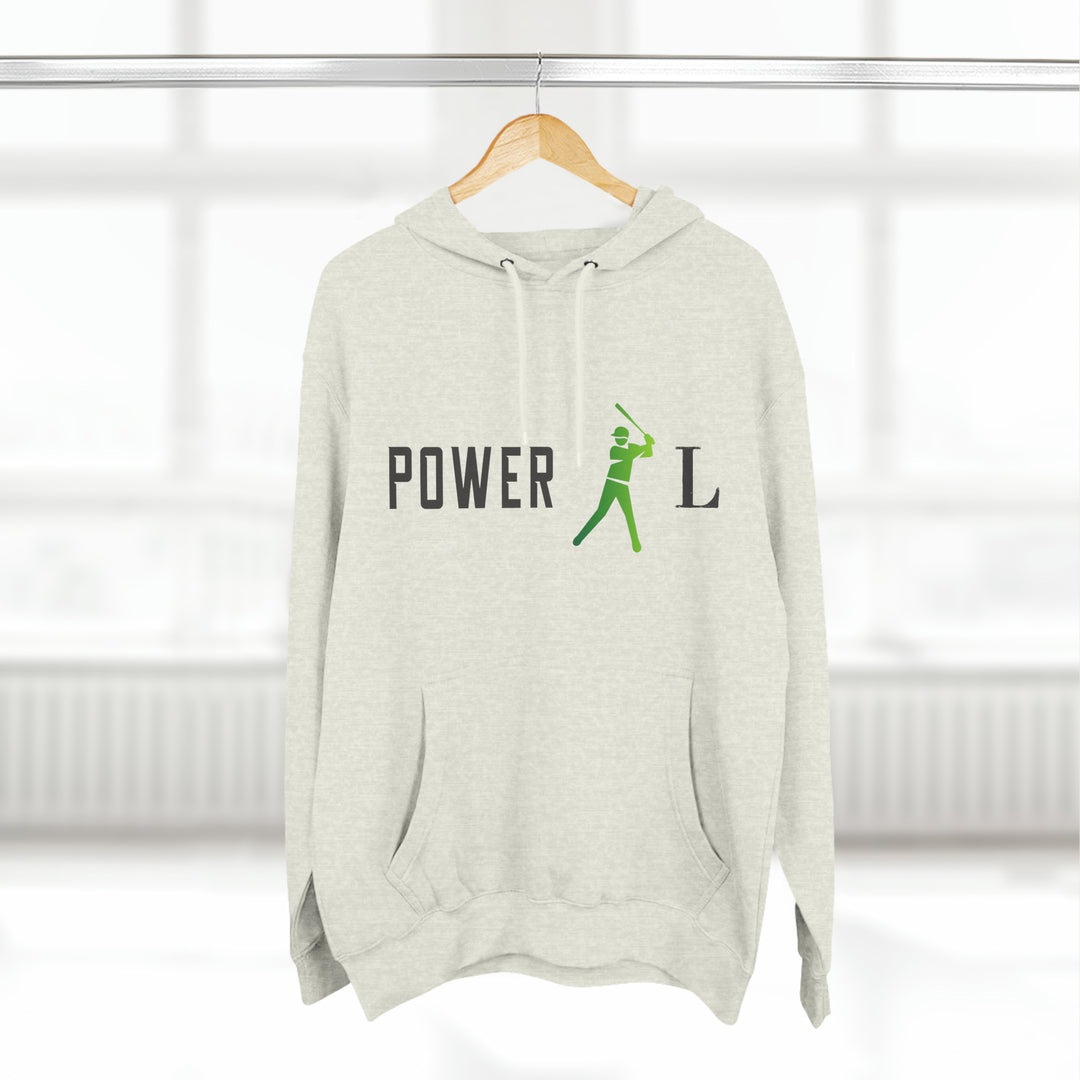 POWER L - Three-Panel Fleece Hoodie