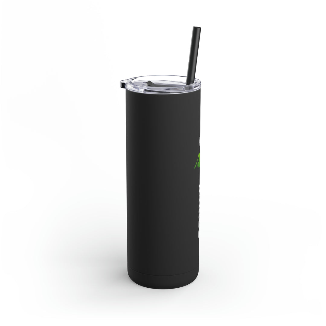 POWER L Maars Maker Skinny Matte Tumbler, 20oz (VERTICAL LOGO)