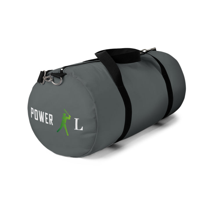 POWER L Duffel Bag GREY - WHITE LOGO