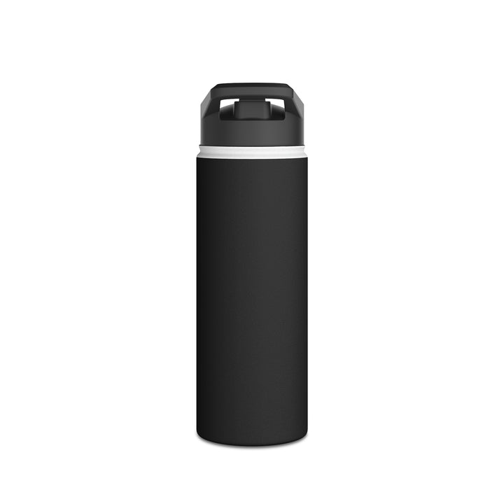 POWER L - Stainless Steel Water Bottle, Standard Lid BLACK (HORIZONTAL LOGO)