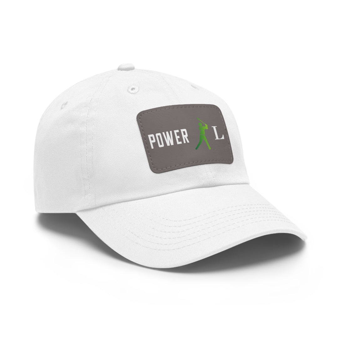 POWER L Dad Hat with Leather Patch