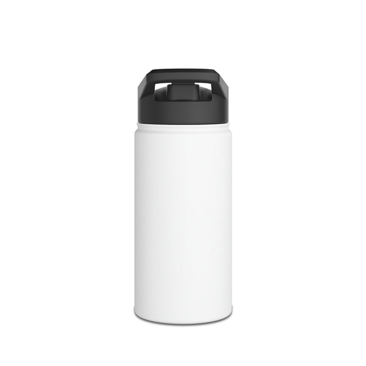 POWER L - Stainless Steel Water Bottle, Standard Lid WHITE (VERTICAL LOGO)