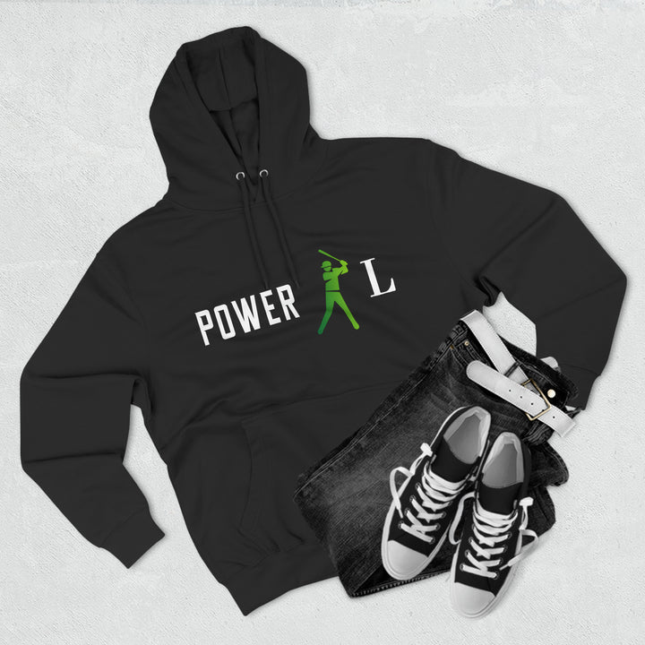 POWER L - Three-Panel Fleece Hoodie