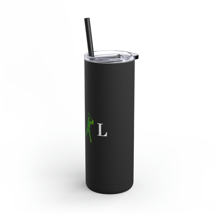 POWER L Maars Maker Skinny Matte Tumbler, 20oz (HORIZONTAL LOGO)