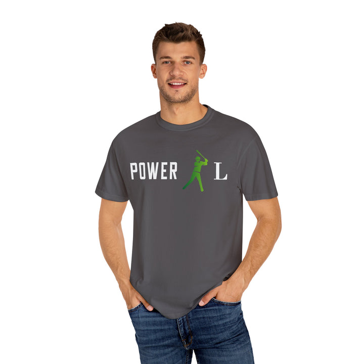 POWER L - Unisex Garment-Dyed T-shirt