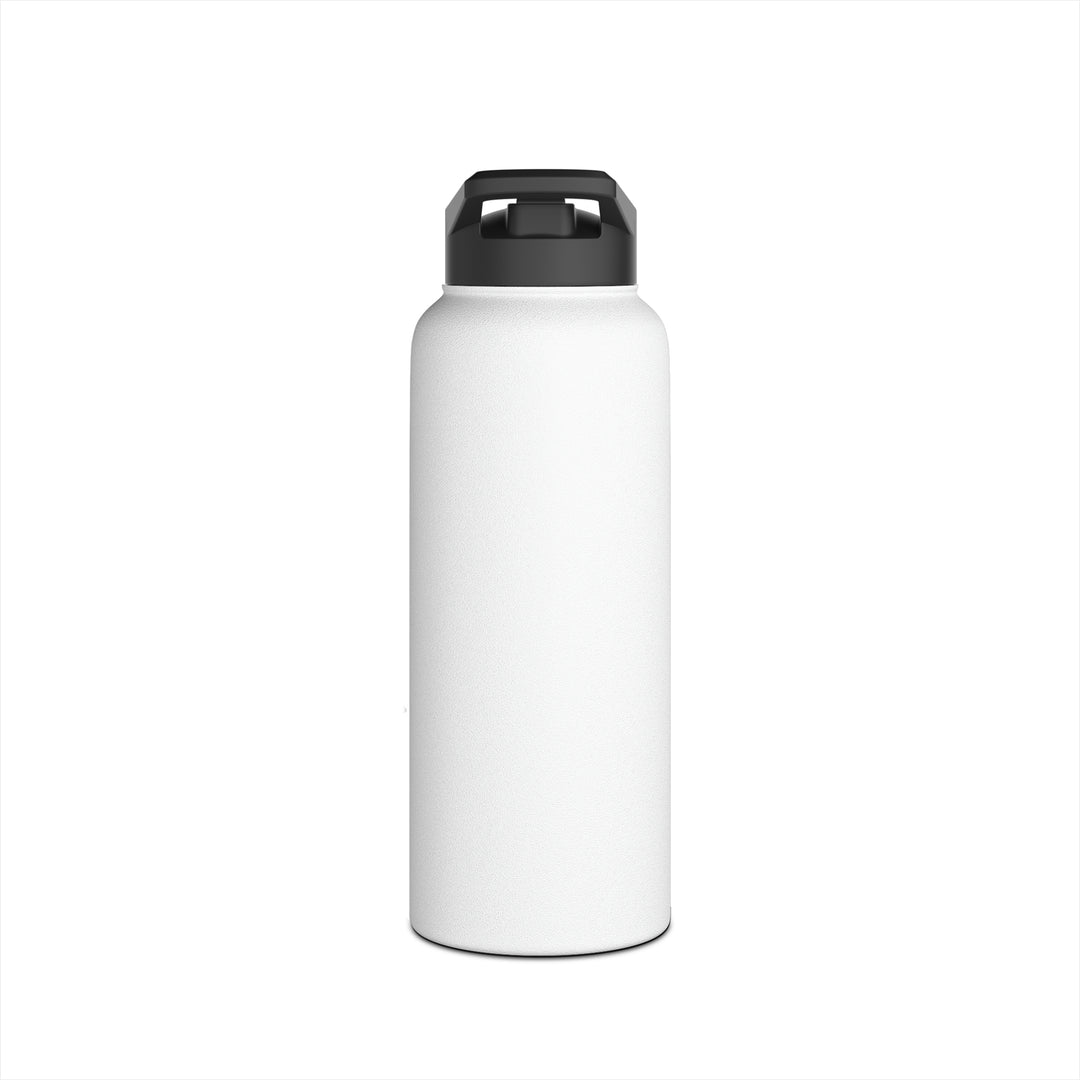 POWER L - Stainless Steel Water Bottle, Standard Lid WHITE (VERTICAL LOGO)