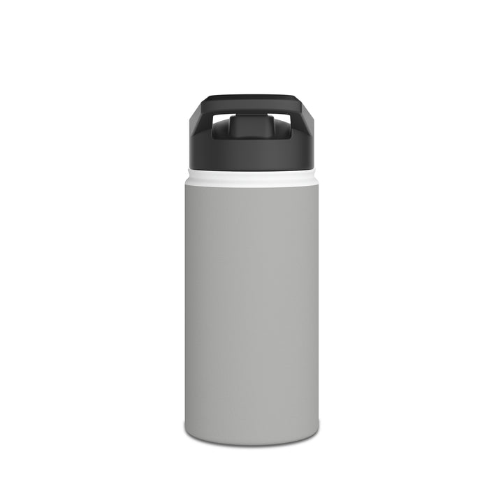 POWER L - Stainless Steel Water Bottle, Standard Lid GREY (VERTICAL LOGO)