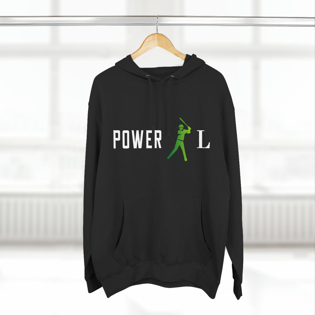 POWER L - Three-Panel Fleece Hoodie