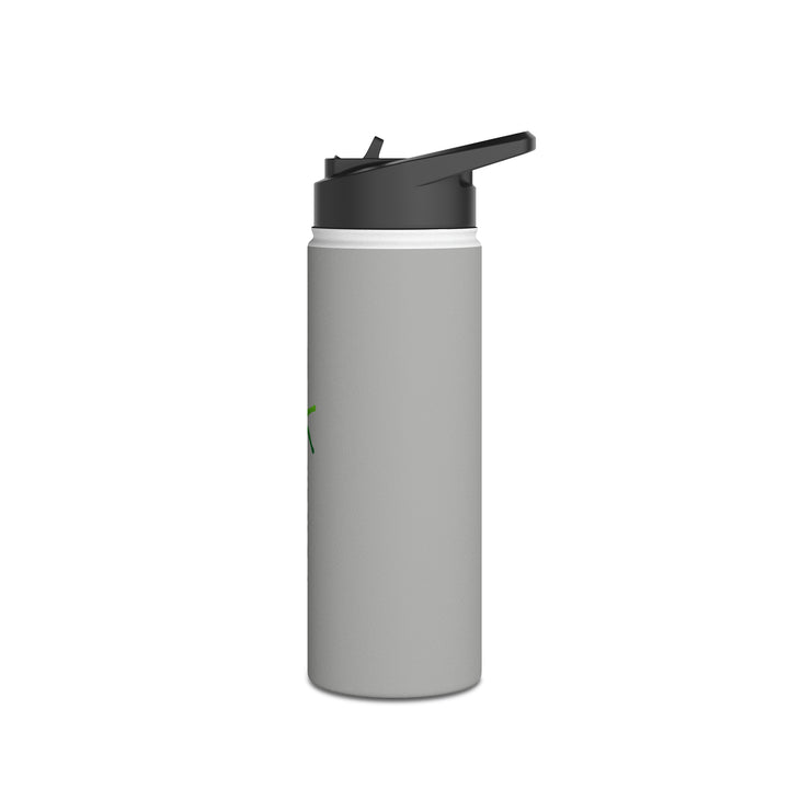 POWER L - Stainless Steel Water Bottle, Standard Lid GREY (VERTICAL LOGO)