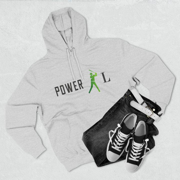 POWER L - Three-Panel Fleece Hoodie