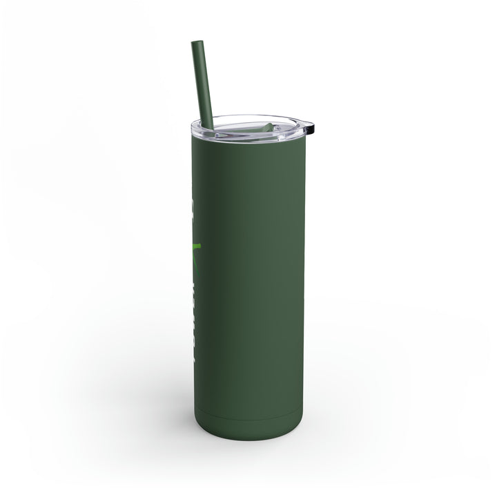 POWER L Maars Maker Skinny Matte Tumbler, 20oz (VERTICAL LOGO)