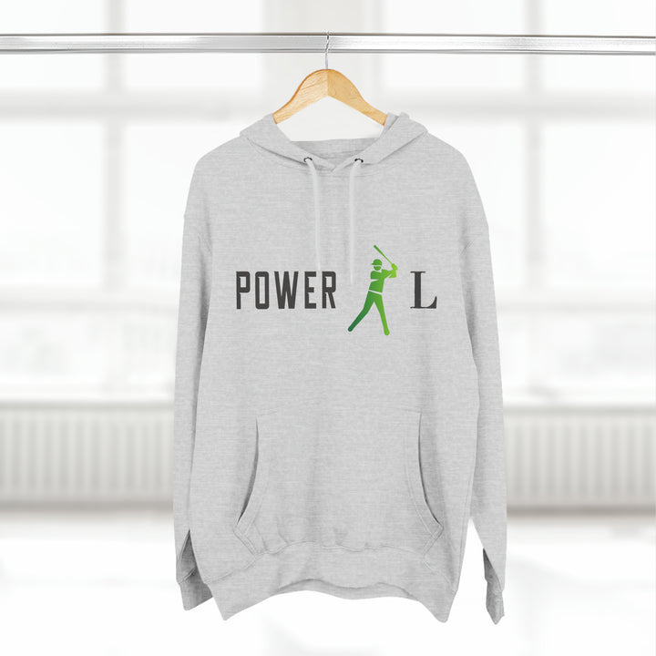 POWER L - Three-Panel Fleece Hoodie