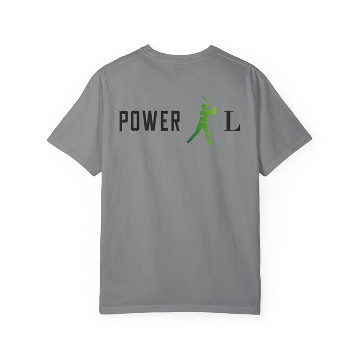 POWER L - Unisex Garment-Dyed T-shirt (Logo on Back Exclusively)