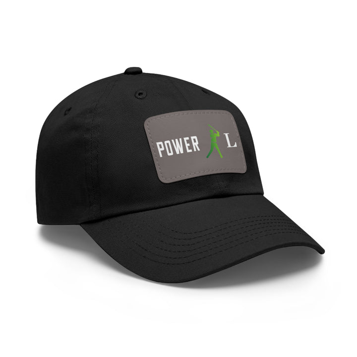 POWER L Dad Hat with Leather Patch