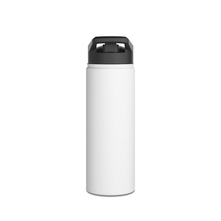 POWER L - Stainless Steel Water Bottle, Standard Lid WHITE (VERTICAL LOGO)