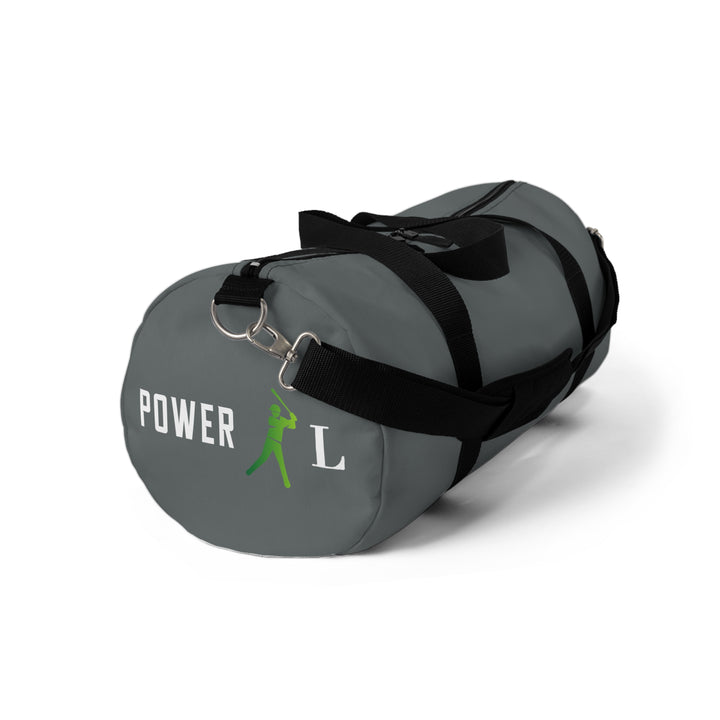 POWER L Duffel Bag GREY - WHITE LOGO